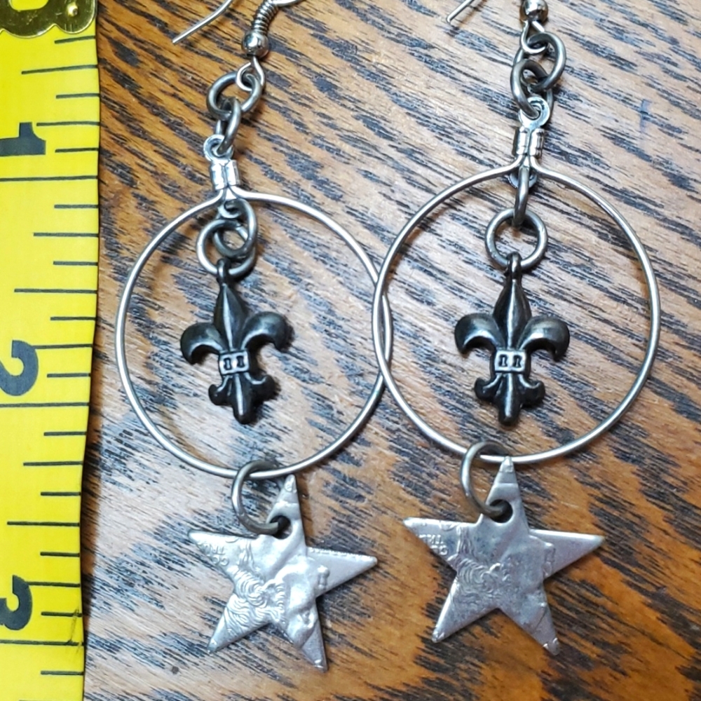 Coin earings - Picture 4 of 6